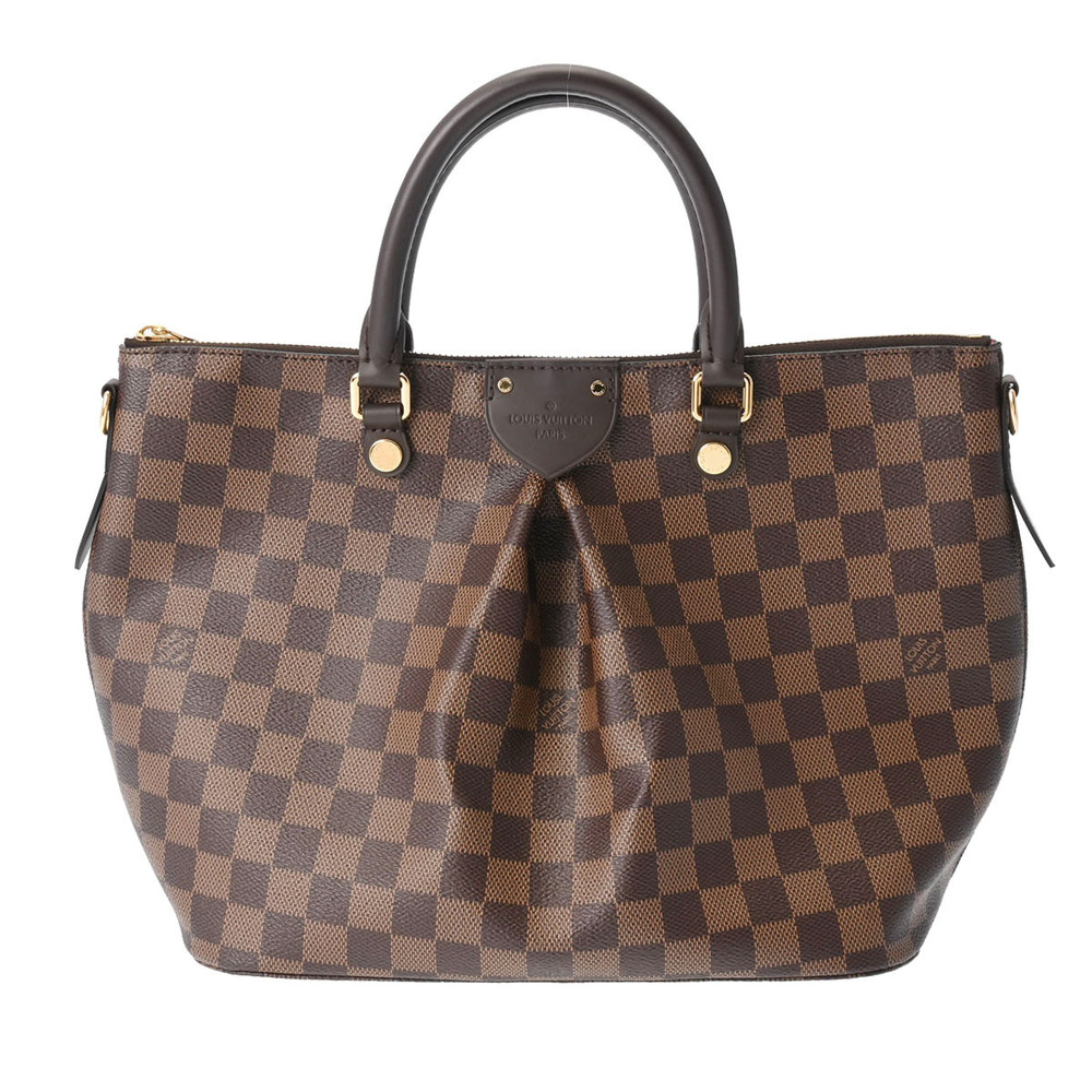 LOUIS VUITTON Damier Siena Brown Canvas Handbag Bag